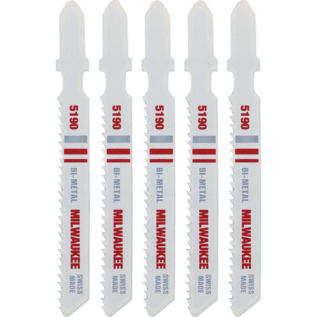 Jigsaw Blade, Bi-Metal, T-Shank, 3" L, 14 TPI