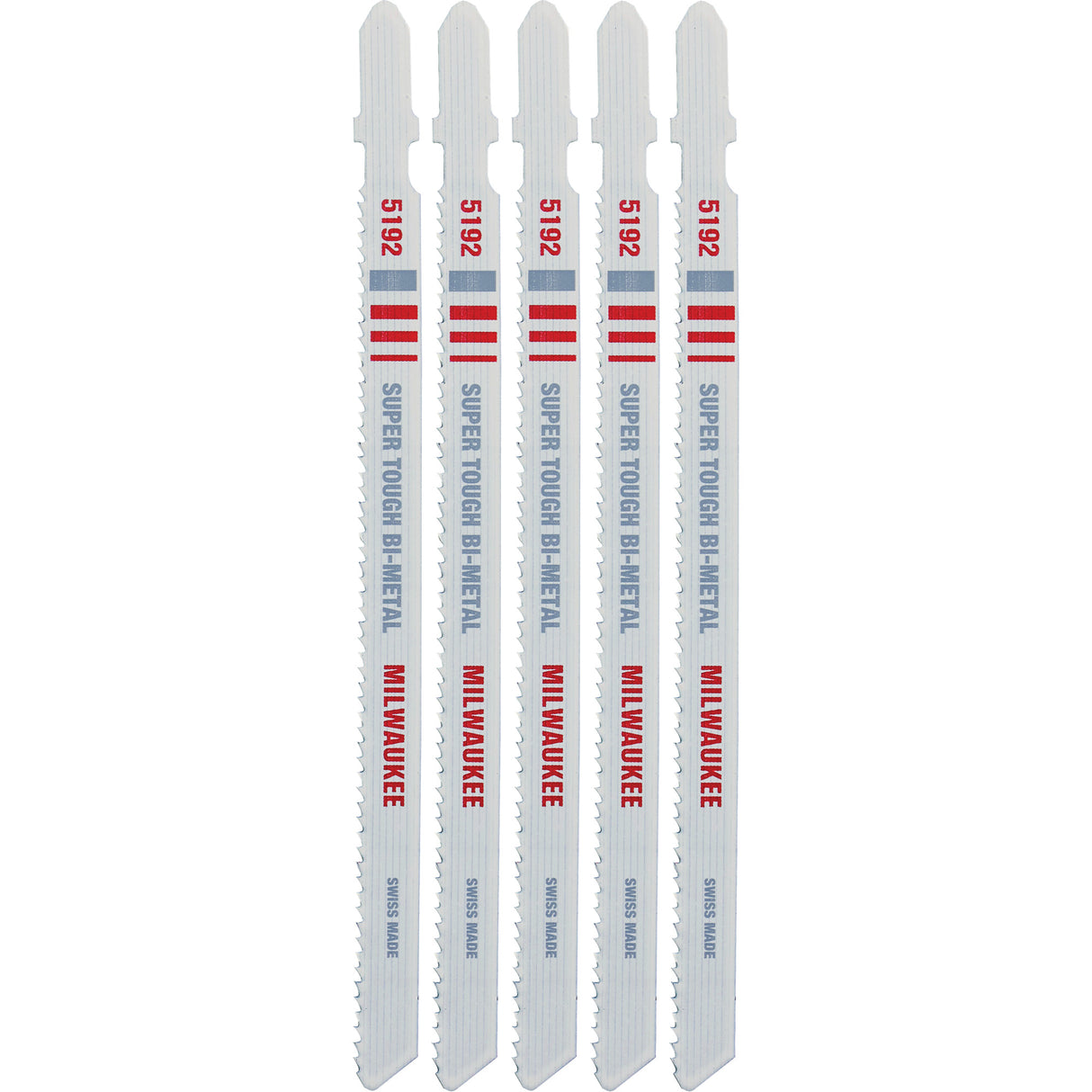 Jigsaw Blade, Bi-Metal, T-Shank, 5-1/4" L, 14 TPI