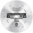 Industrial Saw Blade, 14", 100 Teeth, Non-Ferrous Use