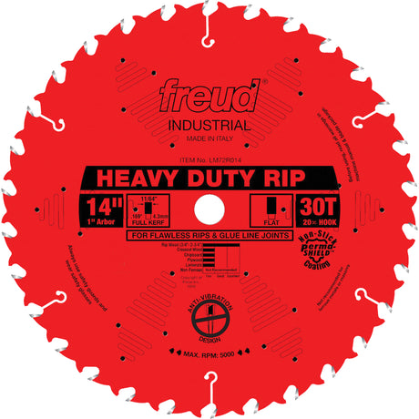 TCS Industrial Saw Blade - Ripping, 14", 30 Teeth, Wood Use