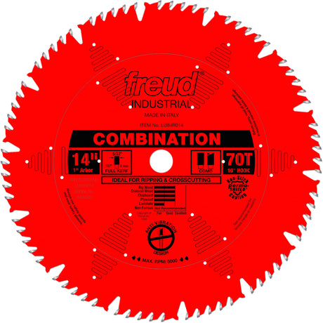 TCS Industrial Saw Blade - General Purpose, 14", 70 Teeth, Wood Use