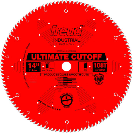 TCS Industrial Saw Blade - Crosscut & Finishing, 14", 108 Teeth, Wood Use