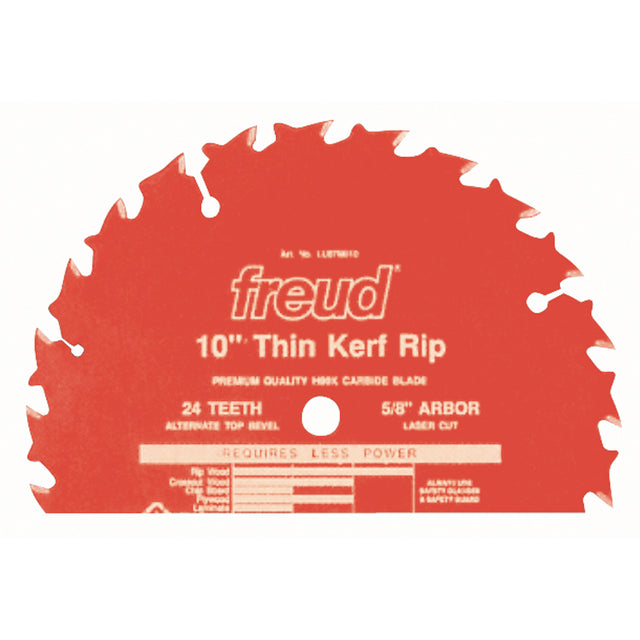 TCS Industrial Saw Blade - Rip/Crosscut Thin Kerf, 10", 60 Teeth, Wood Use