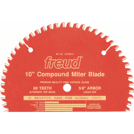 TCS Sliding Compound Mitre Blades Industrial Blades, 10", 60 Teeth, Wood Use