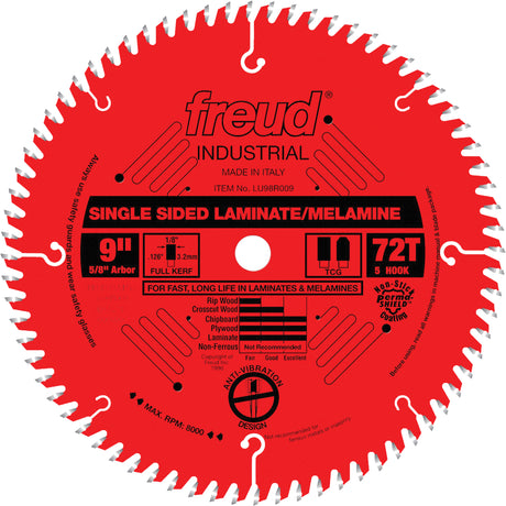 TCS Industrial Saw Blade - Chipboard, 9", 72 Teeth, Laminate Use