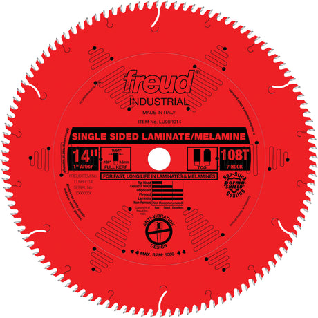 TCS Industrial Saw Blade - Chipboard, 14", 108 Teeth, Laminate Use