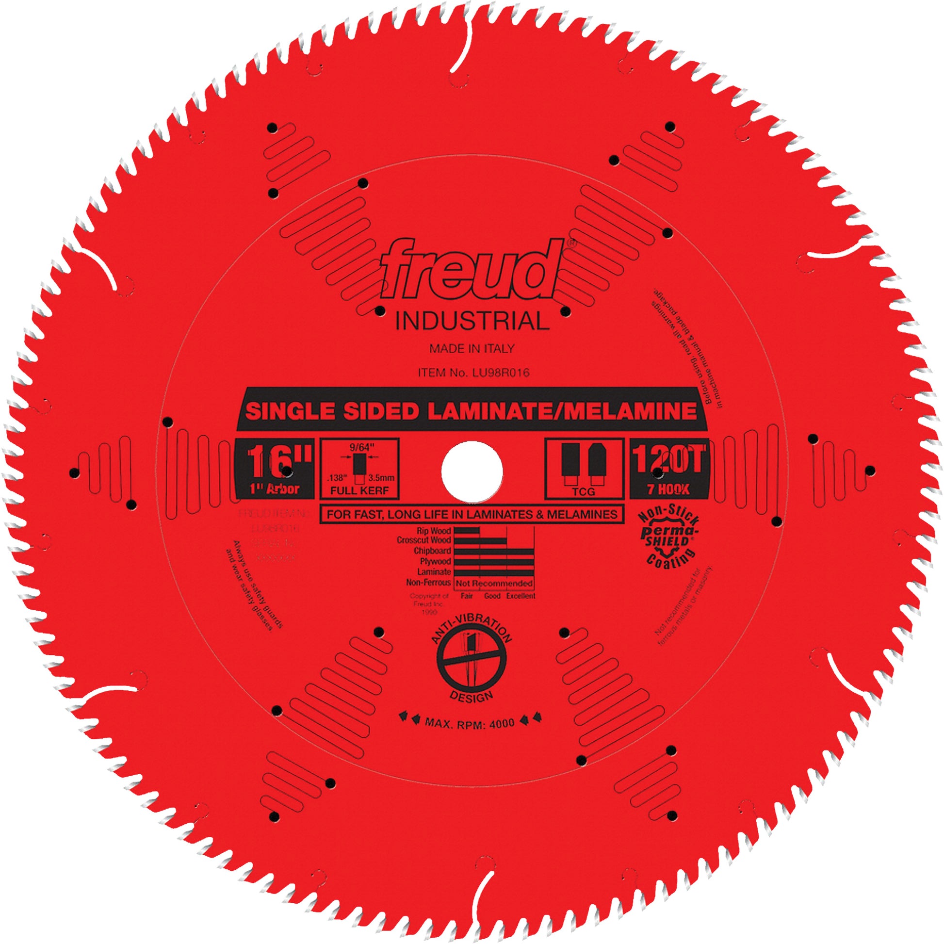 TCS Industrial Saw Blade - Chipboard, 16", 128 Teeth, Laminate Use
