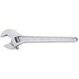 Adjustable Tapered Handle Wrench - Carded, 15" L, 1-11/16"/43 mm Max Width, Chrome/Polished