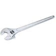 Adjustable Tapered Handle Wrench - Carded, 24" L, 2-7/16"/62 mm Max Width, Chrome/Polished