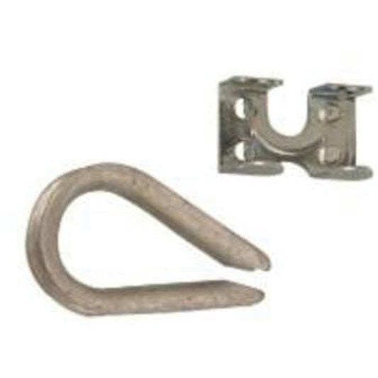 Wire Rope Thimble And Rope Clamp