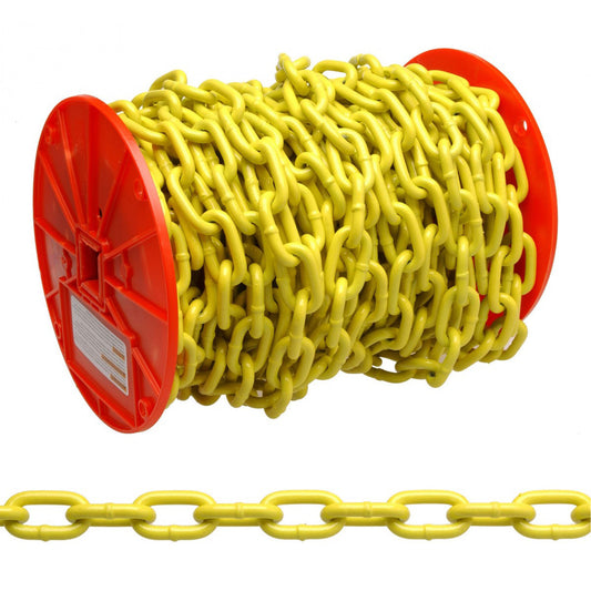 Proof Coil Chain, Low Carbon Steel, 1/4" x 60' (18.3 m) L, Grade 30, 1300 lbs. (0.65 tons) Load Capacity