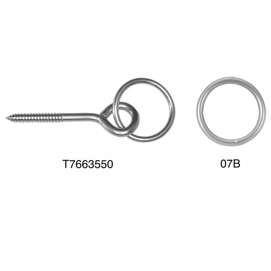 Campbell® Welded Ring, 1-1/2", Nickel-Plated