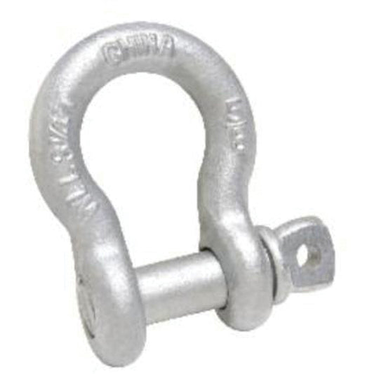 Anchor Shackle, 3/16", Screw Pin, Hot Dip Galvanized