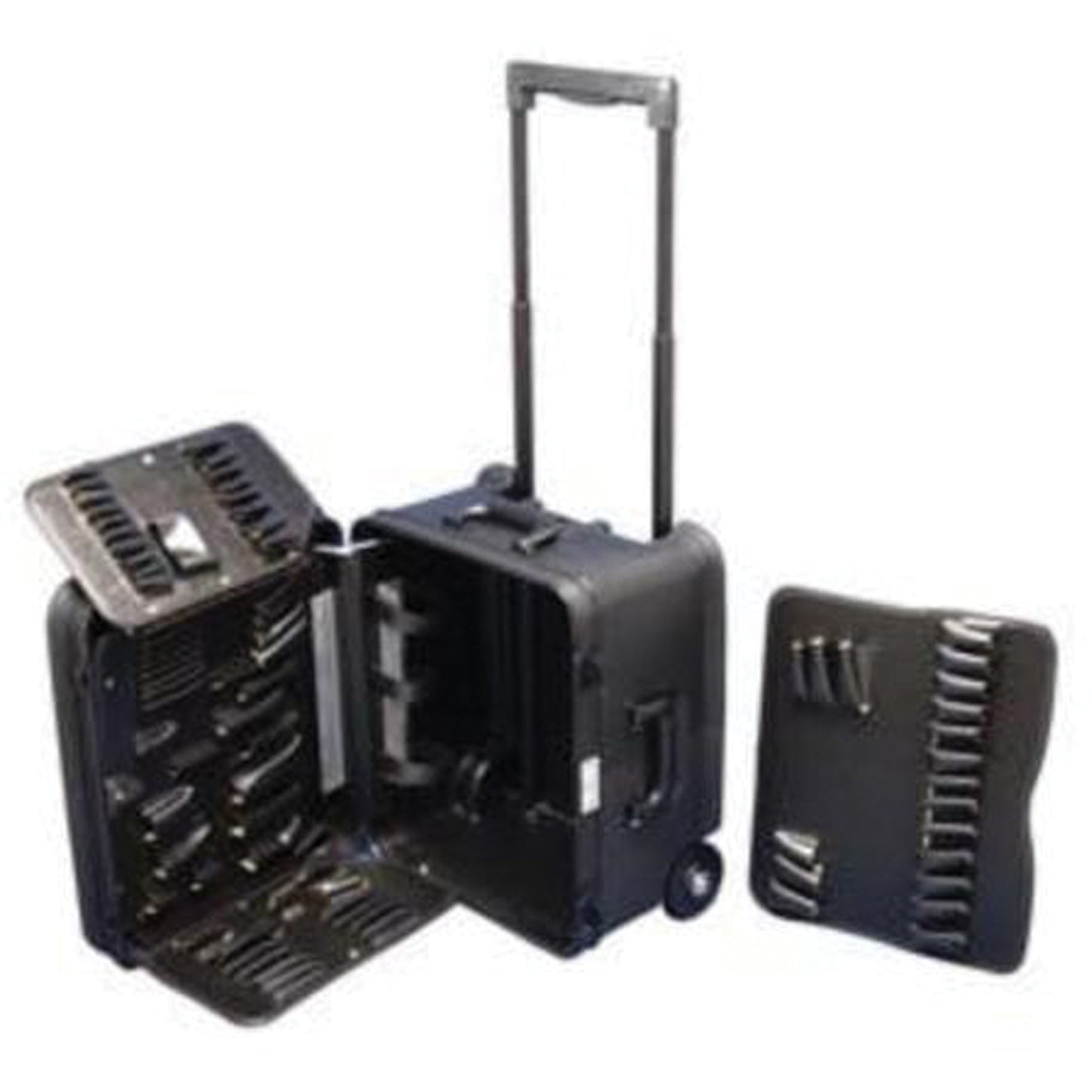 2-Wheel Service Tool Kit, 16-3/4" W x 13-1/2" D x 20" H, Black