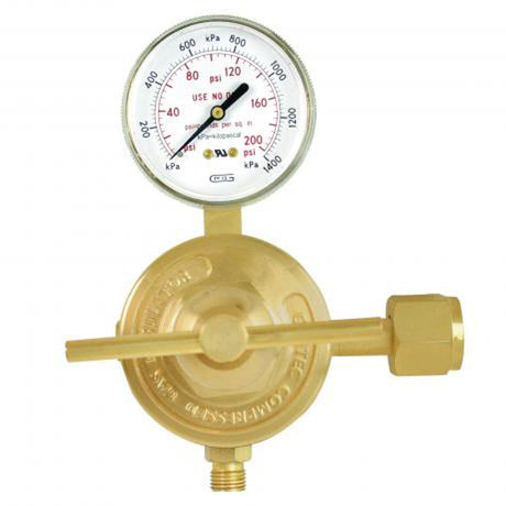Medium-to-Heavy-Duty Station Regulator, Acetylene, 7/8"-14LH(F) Inlet