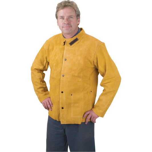 Weld-Mate Welding Jacket, Leather, X-Large, Golden Brown™