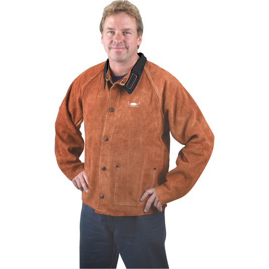 Weld-Mate Welding Jacket, Leather, 3X-Large, Lava Brown™