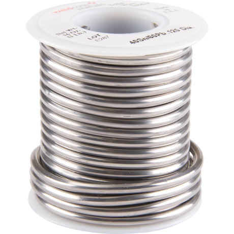 Common Solder, Lead-Based, 40% Tin 60% Lead, Solid Core, 0.125" Dia.