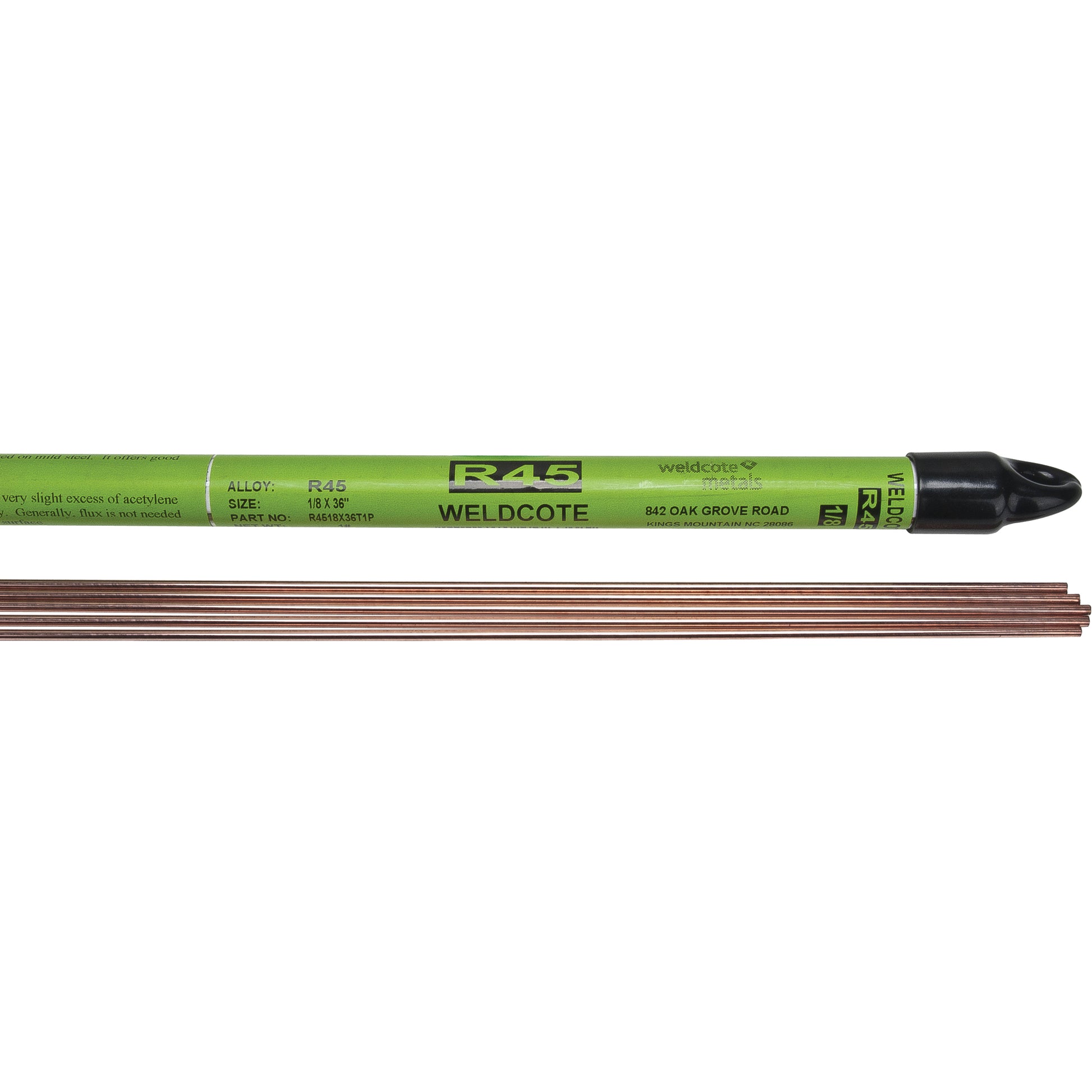 36" Cut Length TIG Rods, 3/32", Mild Steel