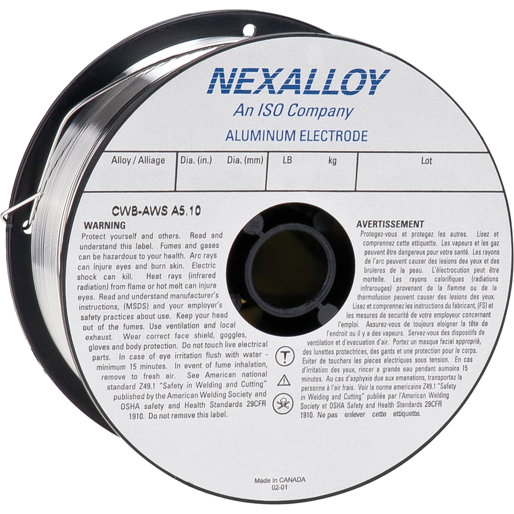 4043 Welding Wire, Aluminum, 3/64" Diameter