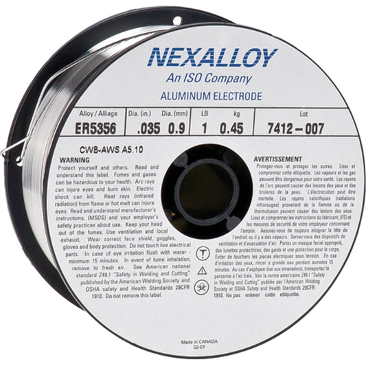 5356 Welding Wire, Aluminum, 0.035" Diameter