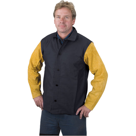 Weld-Mate Welding Jacket, Proban, 5X-Large, Black