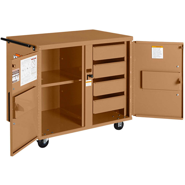 Jobmaster® Rolling Work Bench, 40-3/4" W x 33-1/5" H x 25" D, 21 Cubic Feet Capacity