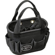 29-Pocket Hard-Body Aerial Bucket, 14" L x 10" H, Polyester, Black
