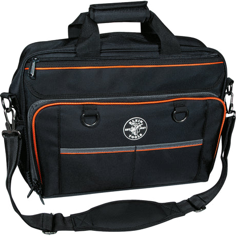 Tradesman Pro™ Tech Bag with Laptop Pocket, Polyester, 22 Pockets, Black/Orange