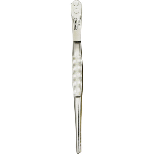 Industrial Tweezers with Blunt Serrated Tip