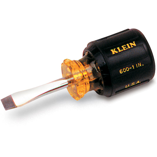 Heavy-Duty Slot Keystone Screwdriver, 1/2", 17-7/16" L, Cushion Grip Handle