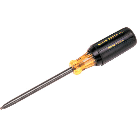 Square Recess Screwdriver, #0 Tip, Round, 7-3/4" L, Cushion Grip Handle