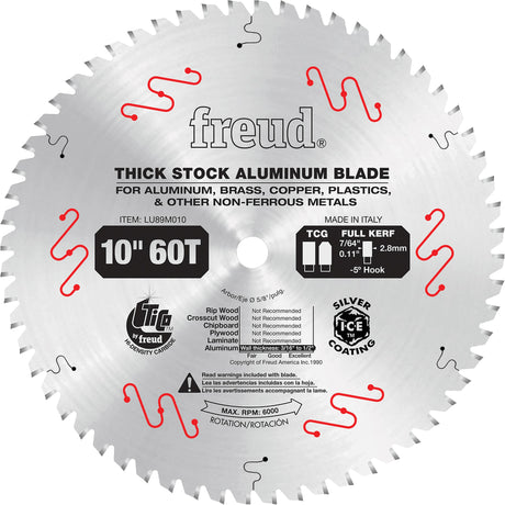 Industrial Saw Blade, 10", 72 Teeth, Non-Ferrous Use