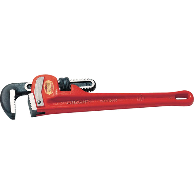 Straight Pipe Wrench No.10, 1-1/2" Jaw Capacity, 10" Long, Powder Coated Finish