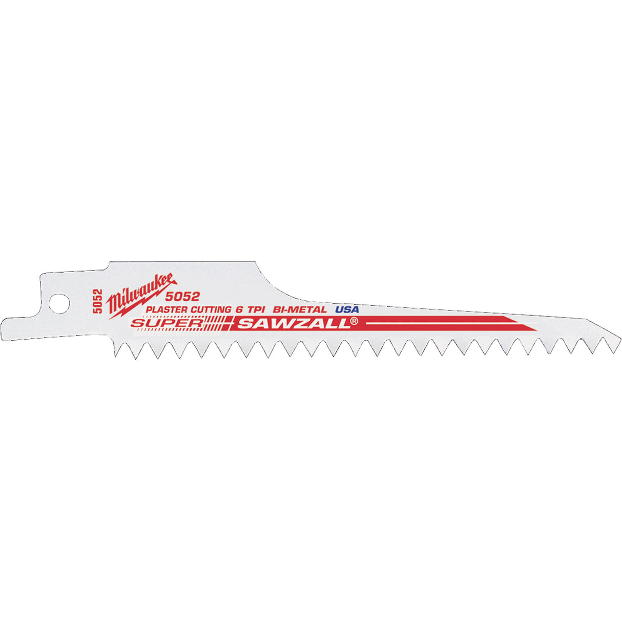 High Performance Super Sawzall® Blades, Bi-Metal, 6 TPI, 5" L x 3/4" W
