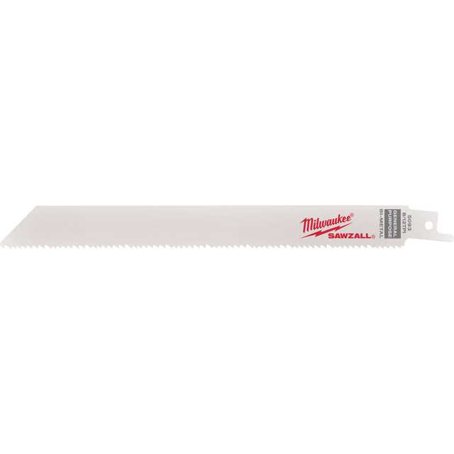 High Performance Super Sawzall® Blades, Bi-Metal, 8.5 TPI, 8" L x 3/4" W