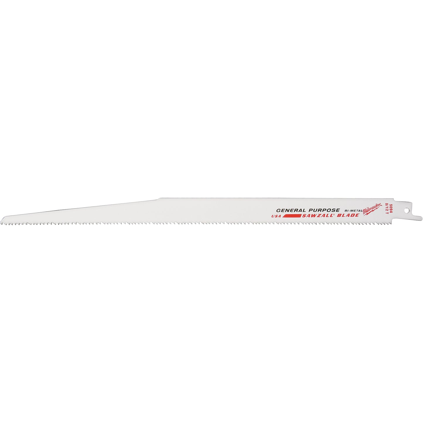 Sawzall® Blade, Bi-Metal, 8-12 TPI, 12" L x 1" W