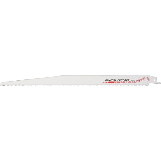 Sawzall® Blade, Bi-Metal, 8-12 TPI, 12" L x 1" W
