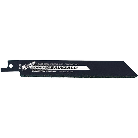 High Performance Super Sawzall® Blades, Carbide, 6" L x 3/4" W