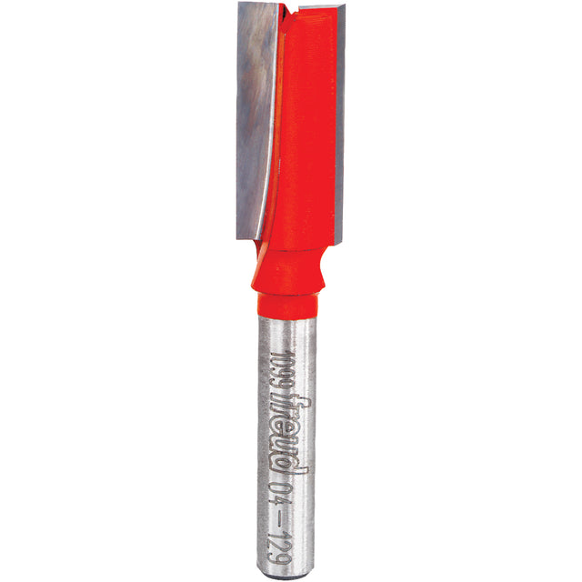 Freud Router Bit - Double Flute Straight Bit, 7/16" Dia., 7/8" H, 2-1/2" L, 1/4" Shank