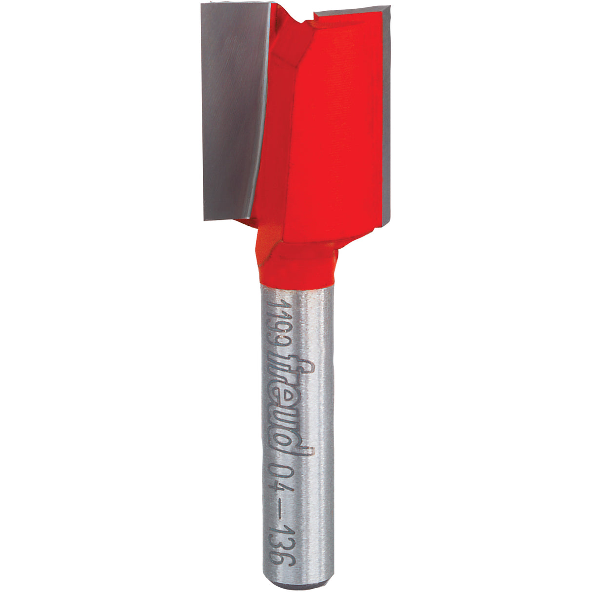 Freud Router Bit - Double Flute Straight Bit, 5/8" Dia., 7/8" H, 2-1/8" L, 1/4" Shank