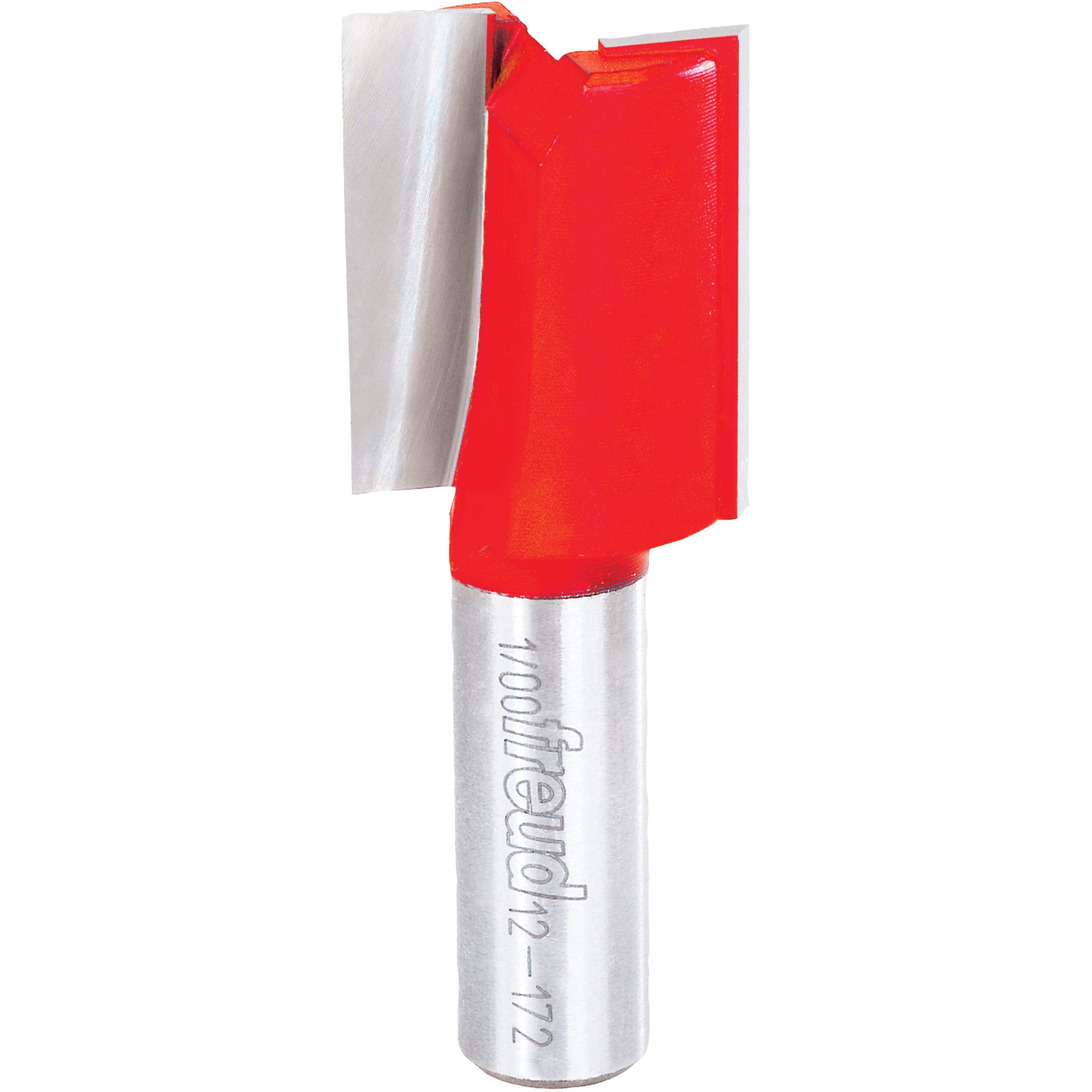 Freud Router Bit - Double Flute Straight Bit, 1" Dia., 1-1/2" H, 3" L, 1/2" Shank