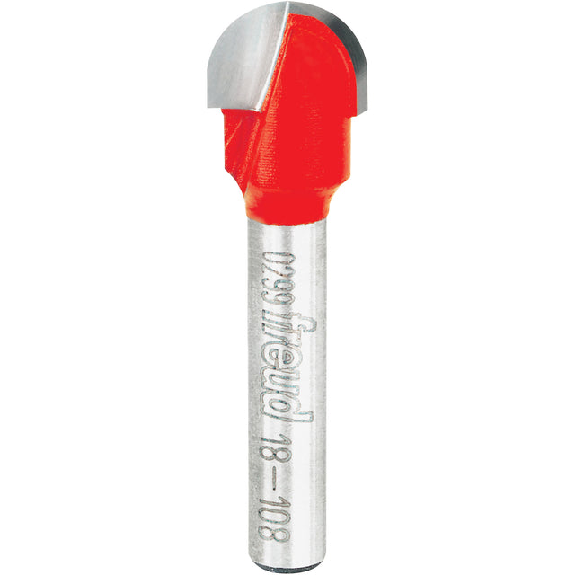 Freud Router Bit - Round Nose Bit, 1/2" Dia., 1/4" Shank