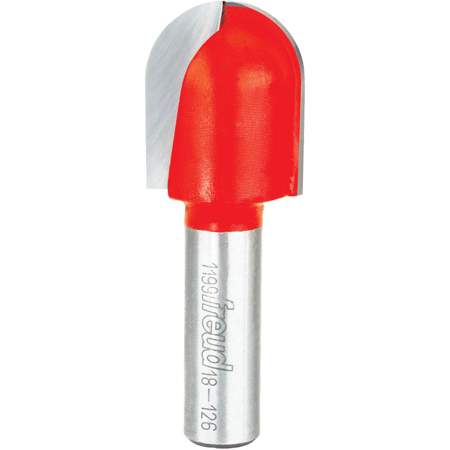 Freud Router Bit - Round Nose Bit, 1" Dia., 1/2" Shank