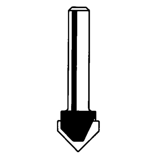 Freud Router Bit - V Grooving Bit, 1/4" Dia., 1/4" Shank