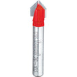 Freud Router Bit - V Grooving Bit, 3/8" Dia., 1/4" Shank