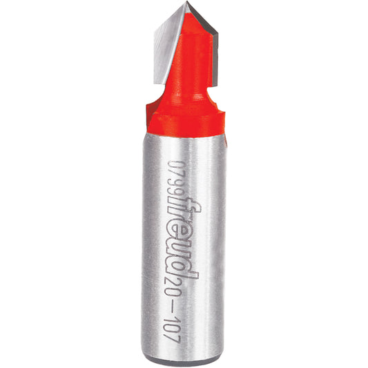Freud Router Bit - V Grooving Bit, 3/8" Dia., 1/2" Shank
