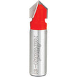 Freud Router Bit - V Grooving Bit, 1/2" Dia., 1/2" Shank