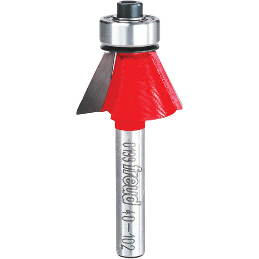 Freud Router Bit - Chamfer Bit, 15/16" Dia., 1/4" Shank