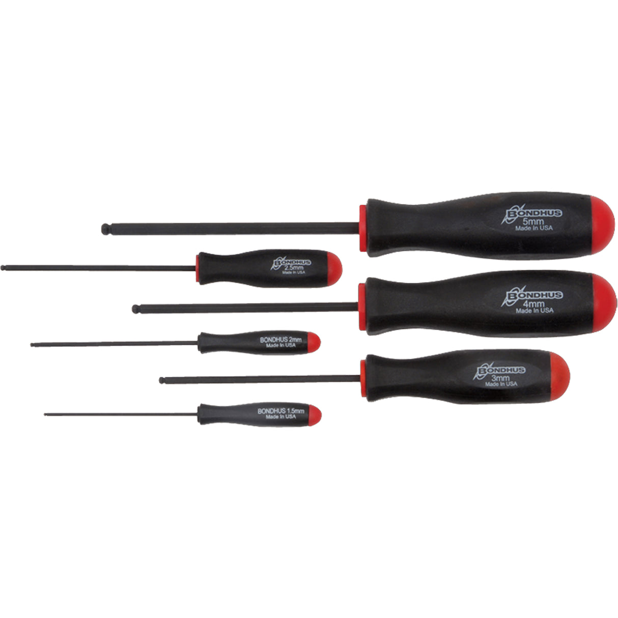 Ball Driver Screwdriver Sets - Metric, 6 Pcs.